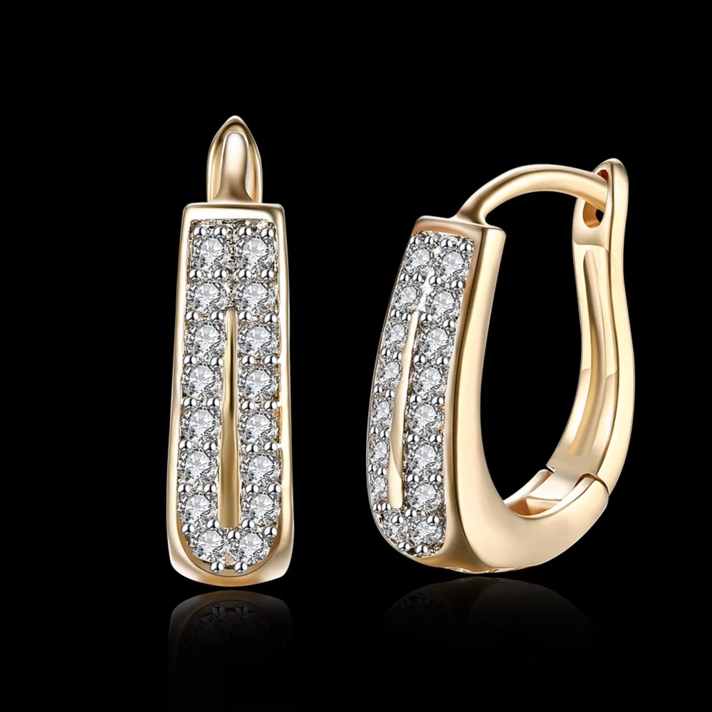 New Arrivals Novelty U Shaped Hoop Pierced Earrings For Women Pretty