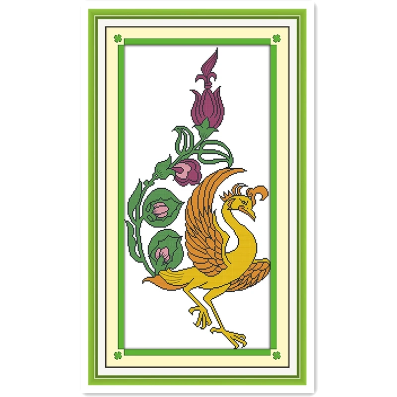

The Blossom Of Phoenix Flower Chinese Counted Cross Stitch Pattern Home Decor Embroidery Cross Set 11CT 14CT Printed On Canvas