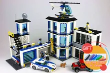 02020 965Pcs City Series The New Police Station Set Children Educational Building Blocks Bricks Boy Toys Model Gift 60141 lepin