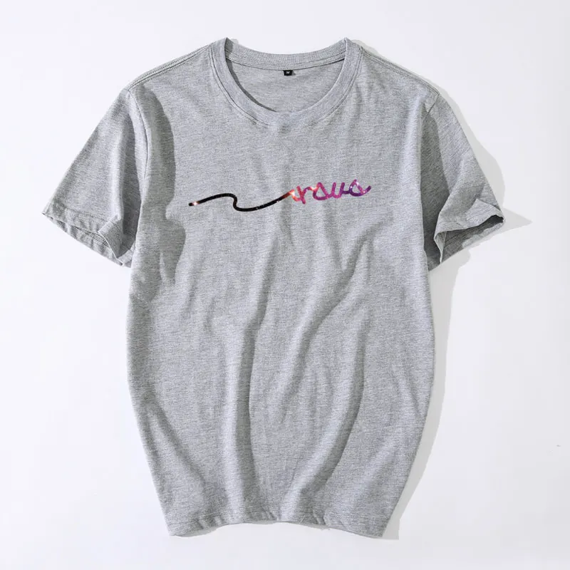 Для мужчин личность печатных футболка Повседневное с короткими рукавами для