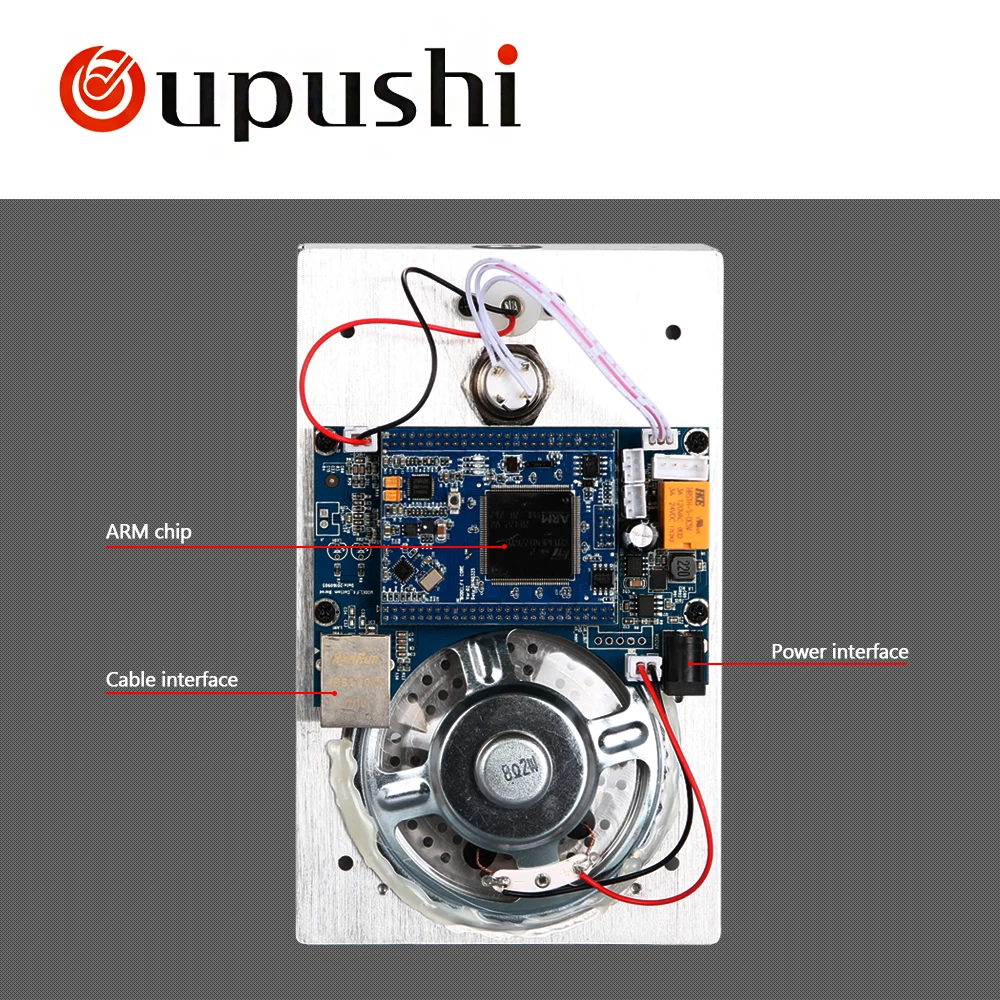 Oupushi IP 6807 сетевой интерком терминал одна кнопка экстренный вызов пейджер система