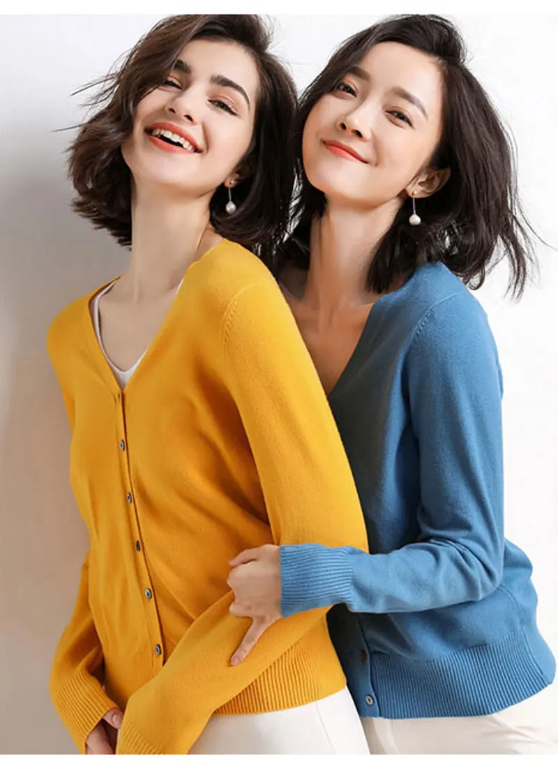 新款针织衫_2019新款女士针织衫开衫v领上衣时尚外套一件代发---阿里巴巴_30