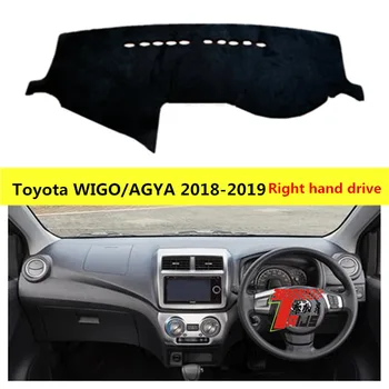 

TAIJS car dashboard Protective cover for Toyota AGYA 2018-2019 New Arrival right hand drive Auto dashboard mat pad for Wigo 2019
