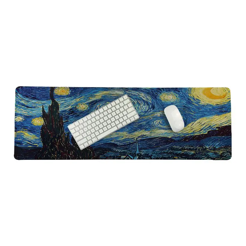 MaiYaCa van gogh красивый коврик для мышки в стиле аниме размер для 11,8*35,4 дюймов 11,8*31,5 Дюймов игровые коврики для мыши