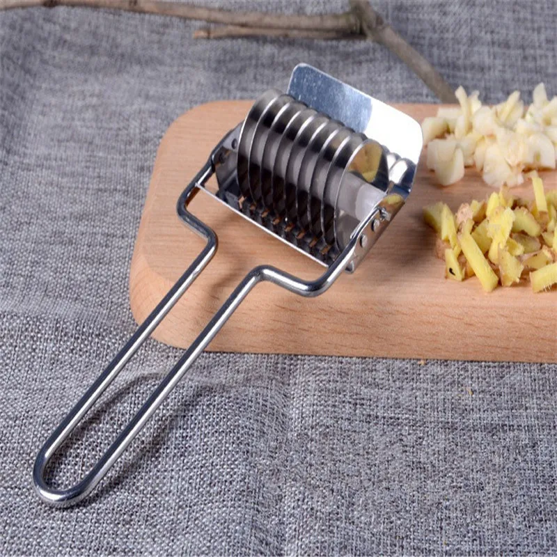 

Hot Household stainless steel manual cut noodle machine noodle Tool cut garlic machine cut ginger kitchen gadget Free Shipping