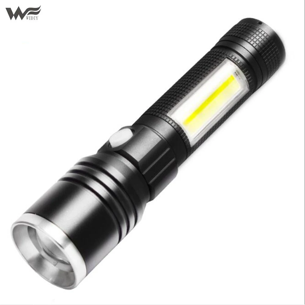 

LED flashlight glare long-range USB charging outdoor zoom aluminum alloy multi-function flashlight