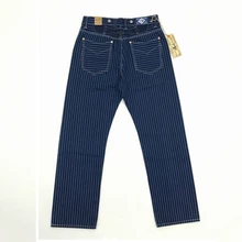 BOB DONG 20-30's Wabash брюки Индиго железная дорога полосатые рабочие брюки прямые брюки карго 12,5 унций винтажные брюки W36