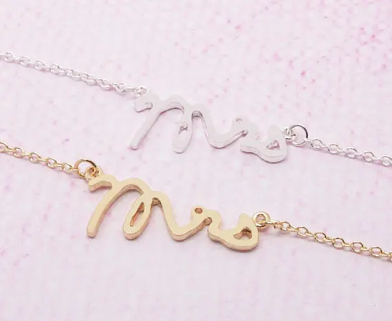 

English Name Logo Simple Dainty Alphabet Mrs pendant charm Necklace Small Stamped Word Initial Tiny Love Letter Necklace jewelry
