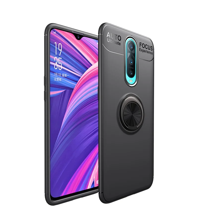 

360 Degree Ring Finger Holder Car cases on For OPPO R9 R9S R11 R11S F3 Plus R17 RX17 F9 Realme 2 Pro U1 3 cover phone husing