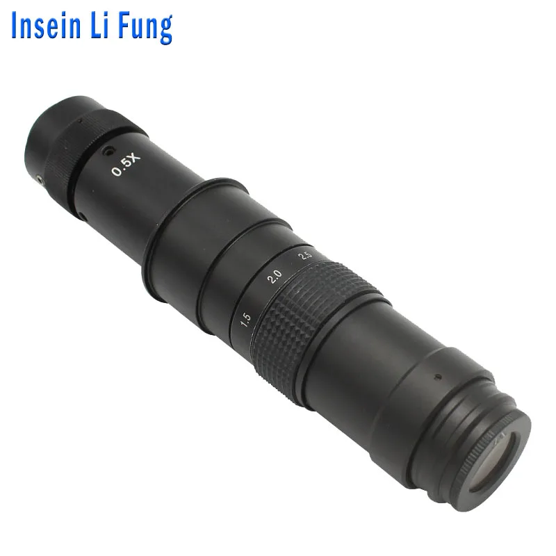 10 180X Microscope Camera Zoom Lens C Mount 0.7 4.5X Industrial Microscope Objective Lens 1X