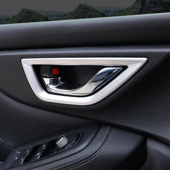 

Interior Accessories Door Inner Handle Bowls Frame Cover Trim ABS 4pcs For Subaru Forester 2019