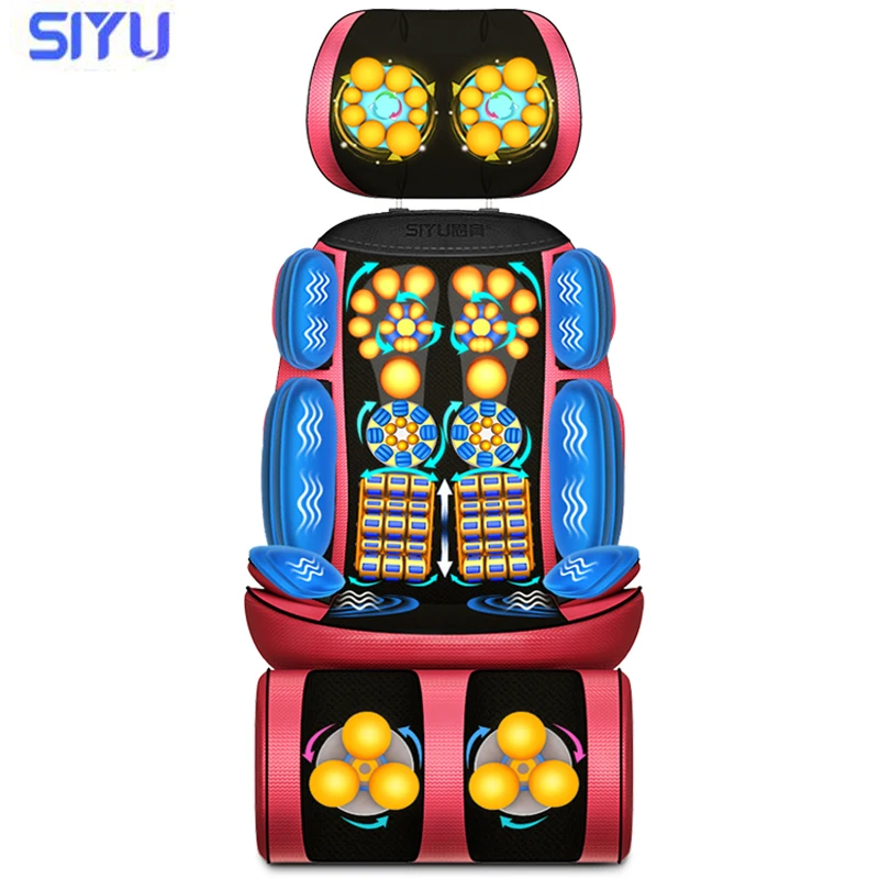 SY Electric Back Massager Vibration Cervical Multifunctional Neck Cushion Household Whole Body Massage |