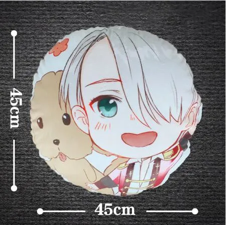 

Yuri!!! on Ice Victor Nikiforov Cushion Throw Pillow 45*45cm Plush Doll Cushion/ Keyring Strap Keychain Free shipping