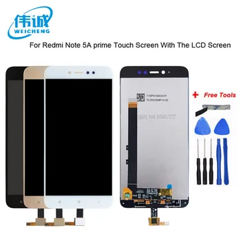 

WEICHENG For Xiaomi Redmi Note 5A Prime 3GB/32G LCD Display+Touch Screen Replacement Digitizer Assembly replace lcd + Free Tools