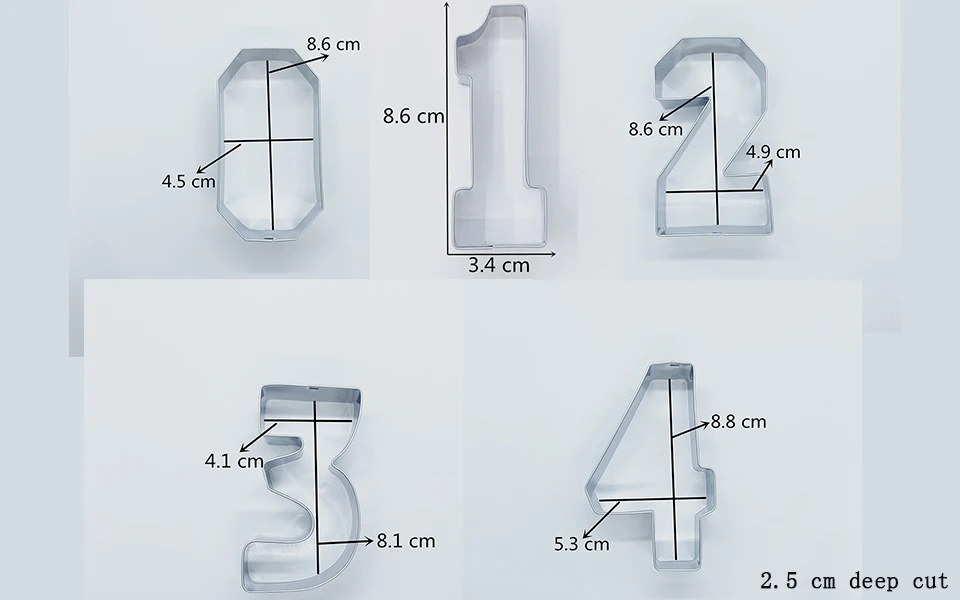Numbers Cookie Cutter Set (9 Pieces) 1