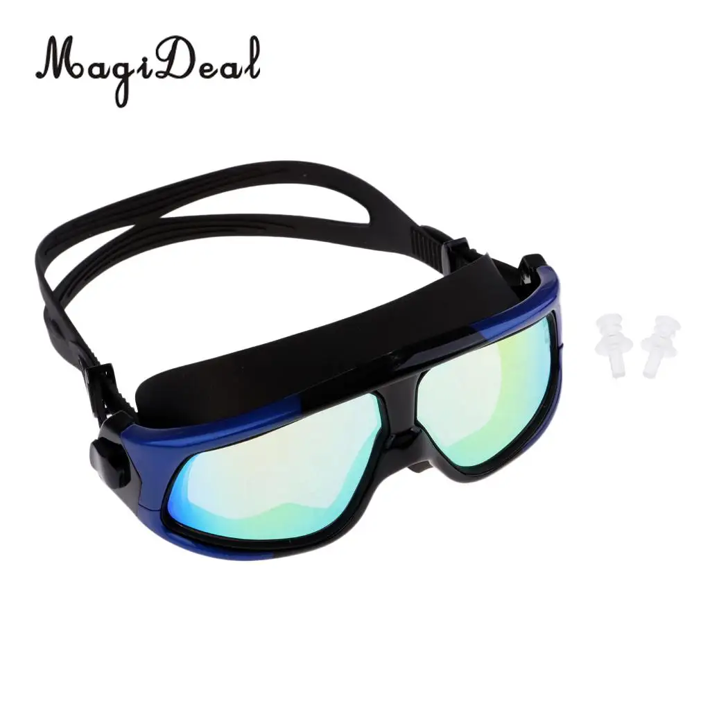 MagiDeal Unisex Anti-Fog Diving Mask Snorkeling Kayak Goggles w/ Ear Plug for Water Sports Freediving Swimming SCUBA Snorkeling