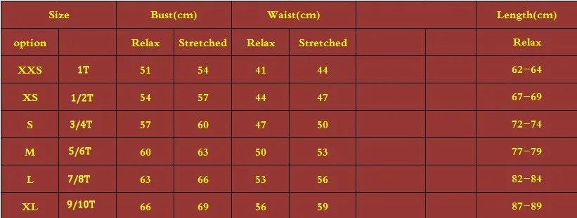 mother daughter dresses size chart 2