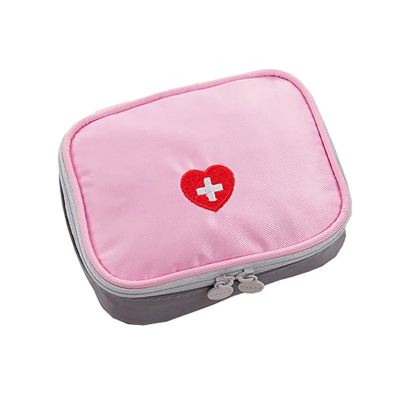 Мини аптечка первой помощи сумка Портативный медицины посылка набор для оказания первой медицинской помощи сумки для хранения лекарств маленькая сумка-Органайзер - Цвет: pink