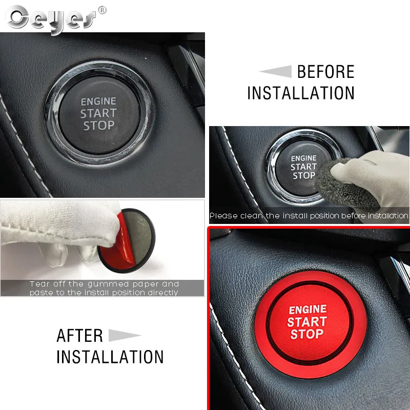 Start Engine Button Ring for TOYOTA (32)