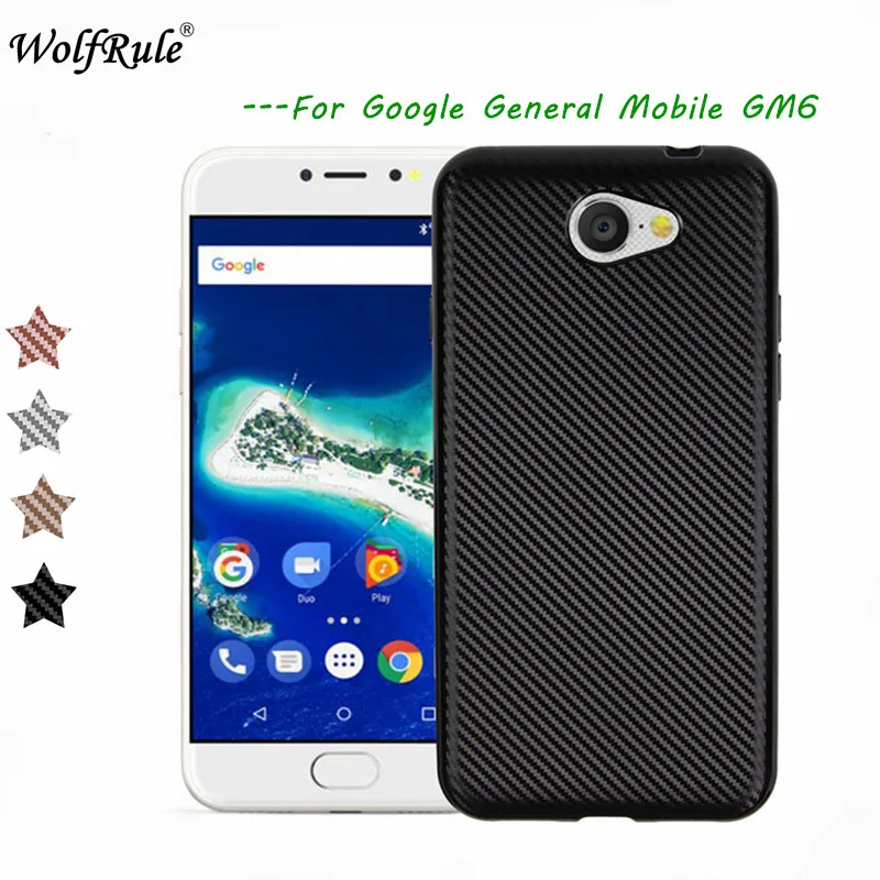 Wolfrole чехол для Google General Mobile GM6 Роскошный с полной защитой мягкий из ТПУ мобильного