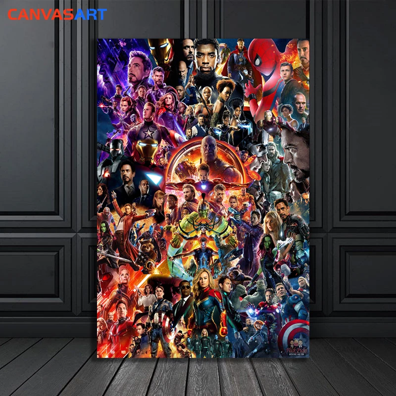 Холст Искусство один HD картины плакат для 11 лет Marvel кинематографическая