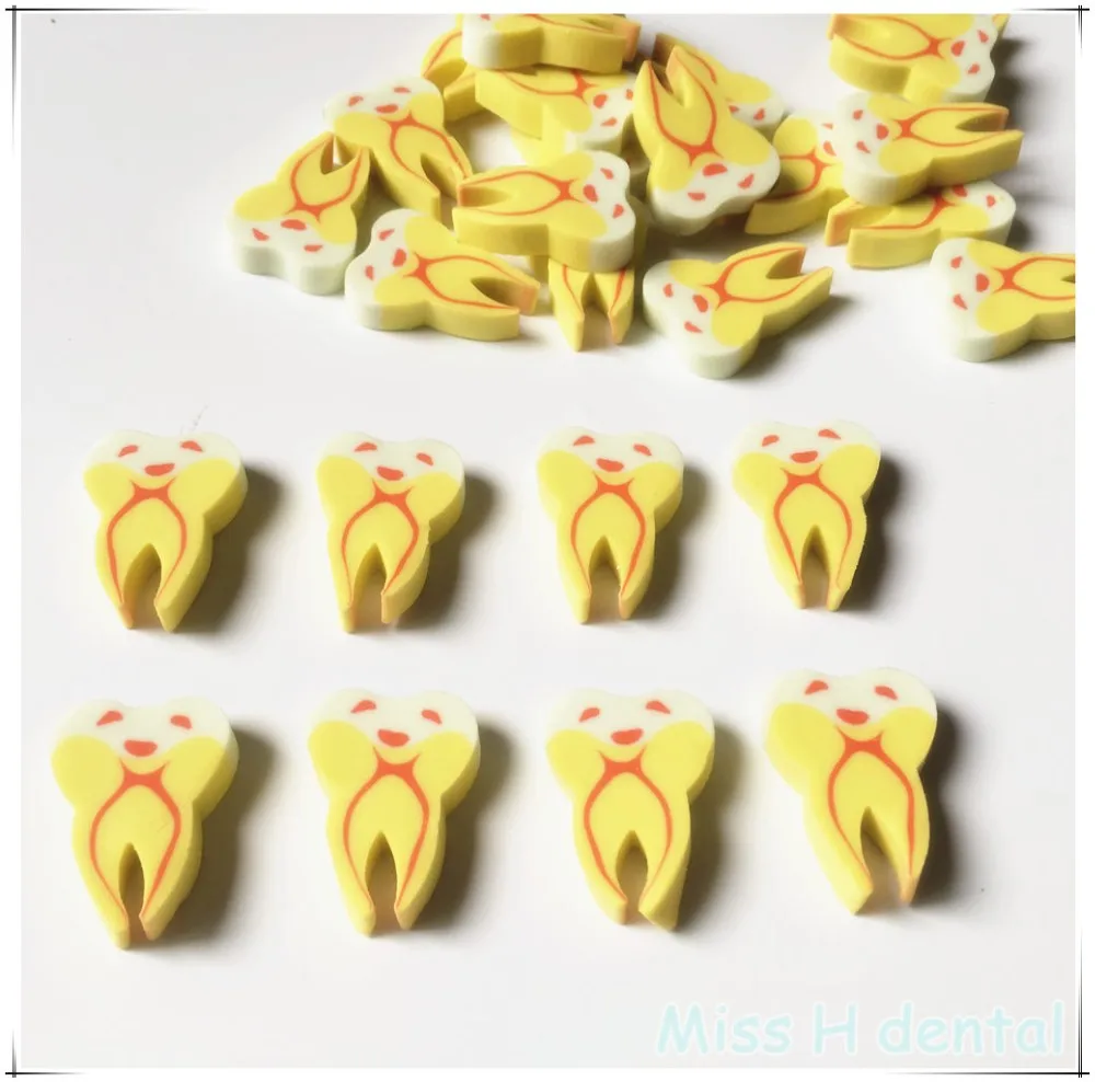 

50pcs Molar Shaped Tooth Rubber Erasers Dentist Dental Clinic School Small Gift Stationery Kid Gifts