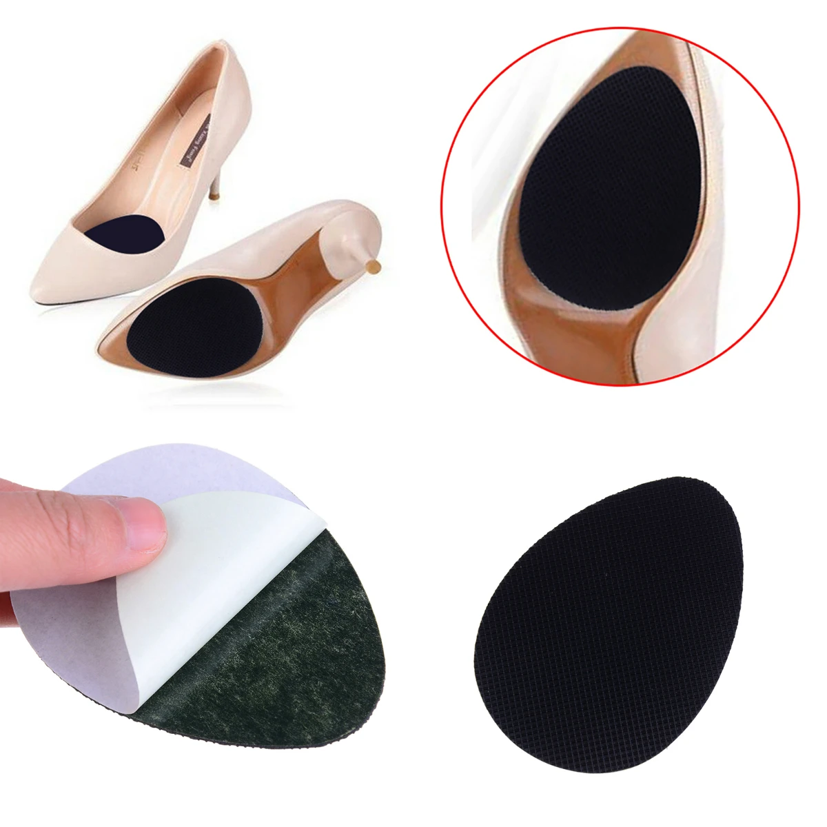 Anti Slip Self Adhesive Shoes Cushion High Heel Insoles