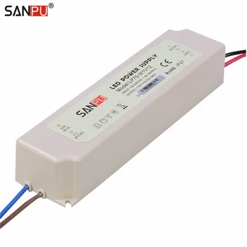 

SANPU SMPS 12v 75w LED Driver 6a Waterproof Constant Voltage Switch Power Supply 220v 230v ac/dc Lighting Transformer IP67 White