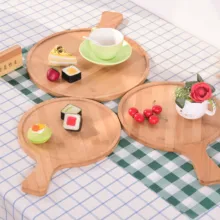 Бамбуковый отель креативный поднос домашний чай тарелка Ресторан простые фрукты суши блюдо для пиццы инструменты для тортов кондитерские изделия инструменты для украшения