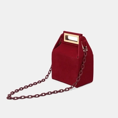 Дизайнерская роскошная женская акриловая сумка-клатч в форме коробки, сумка через плечо, акриловая коробка, клатчи, вечерняя сумочка, кошелек - Цвет: 1