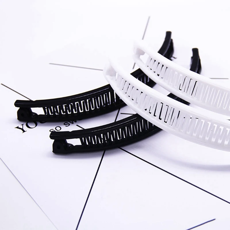 

2018 New Hair Claws Clip Fish Shape Banana Barrettes Black Brown Hairpins Hair Accessories For Women Hair Clip Clamp