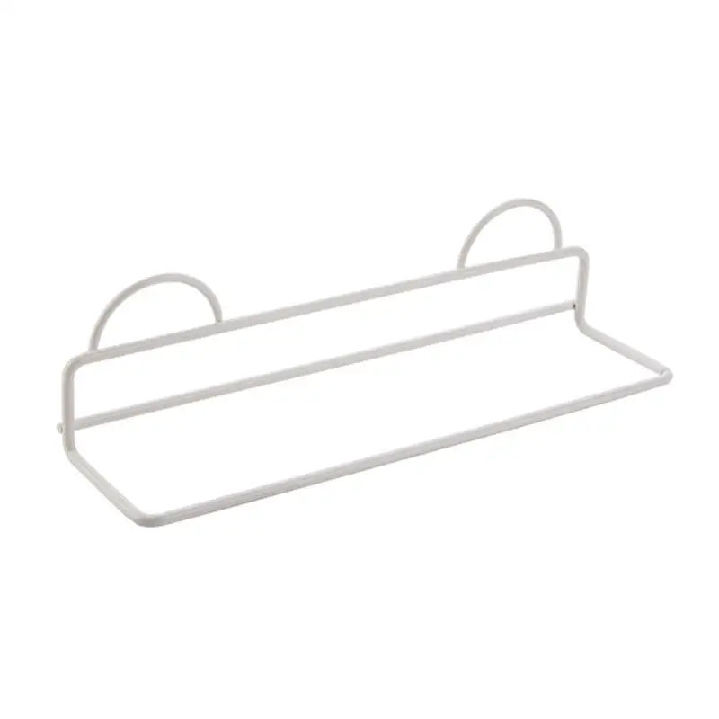 Single Layer Wall Mounted Shoe Rack Iron Wall Hanging Sticky Hanging Strips Shoes Holder Single Bathroom Storage Organizer