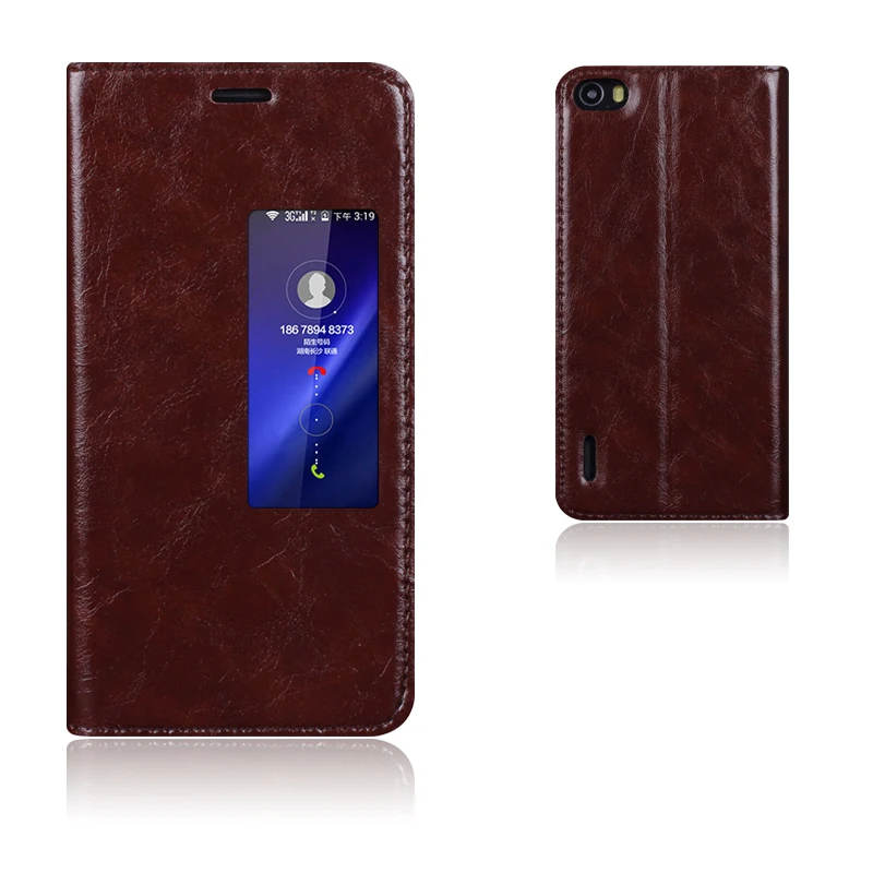 bilder für Top Qualität Echtes Leder Intelligenter Abdeckungs-fall Für Huawei Honor 6 Luxus Standfuß Handytasche + Freies Geschenk bilder für Top Qualität Echtes Leder Intelligenter Abdeckungs-fall Für Huawei Honor 6 Luxus Standfuß Handytasche + Freies Geschenk