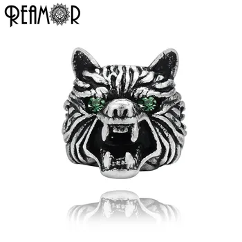

REAMOR Silver Plated Copper Beads 2mm Small Hole Metal Green CZ Eye Wolf Head Spacer Beads For DIY Bracelet Jewelry Making