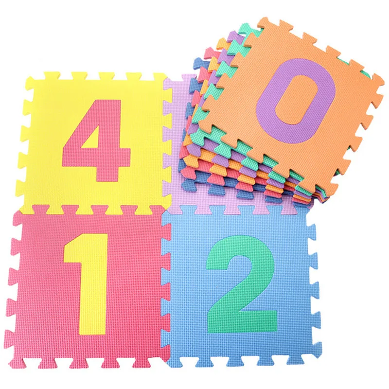 

10 pcs/set Baby Play Mats Number Letter Puzzle Mat Carpet Developing Rug Floor Puzzle EVA Foam For Child Toys Mat 30*30*0.8cm