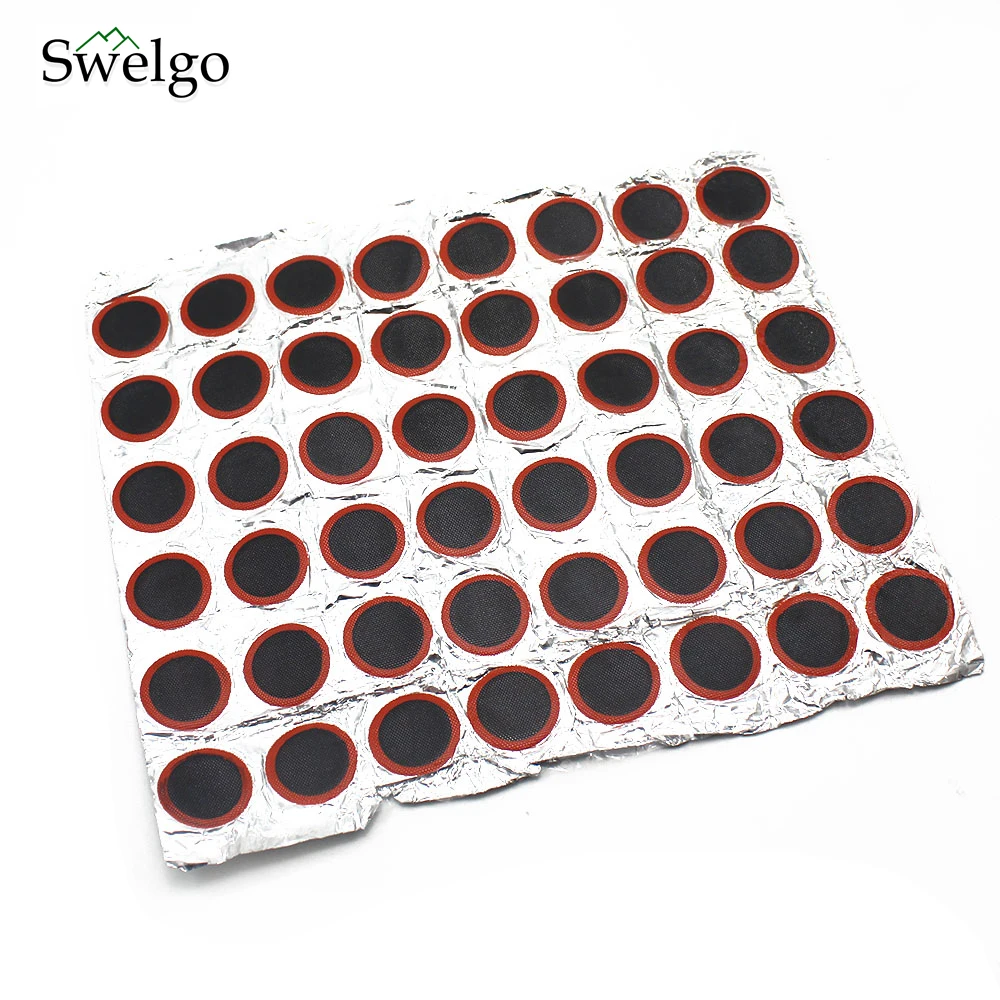 

10pcs Round Rubber Patch Repair Tyre Tire Tool Kits Bicycle Bike Emergency Equipment Round Rubber Bicycle Tire 48pcs 25mm/set