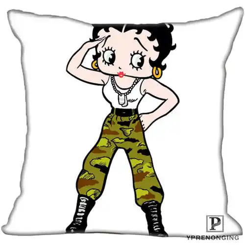 Для наращивания с лучшими продажами от Betty Boop(1)@ Подушка Чехол Спальня дома квадратная Наволочка на молнии(с одной стороны)#190404-01-74 - Цвет: Pillowcase