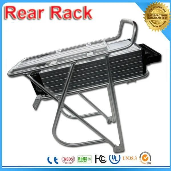Bicycle Battery Rack Rear Shelf Rear Rack Mount Carrier for 36v 48v battery