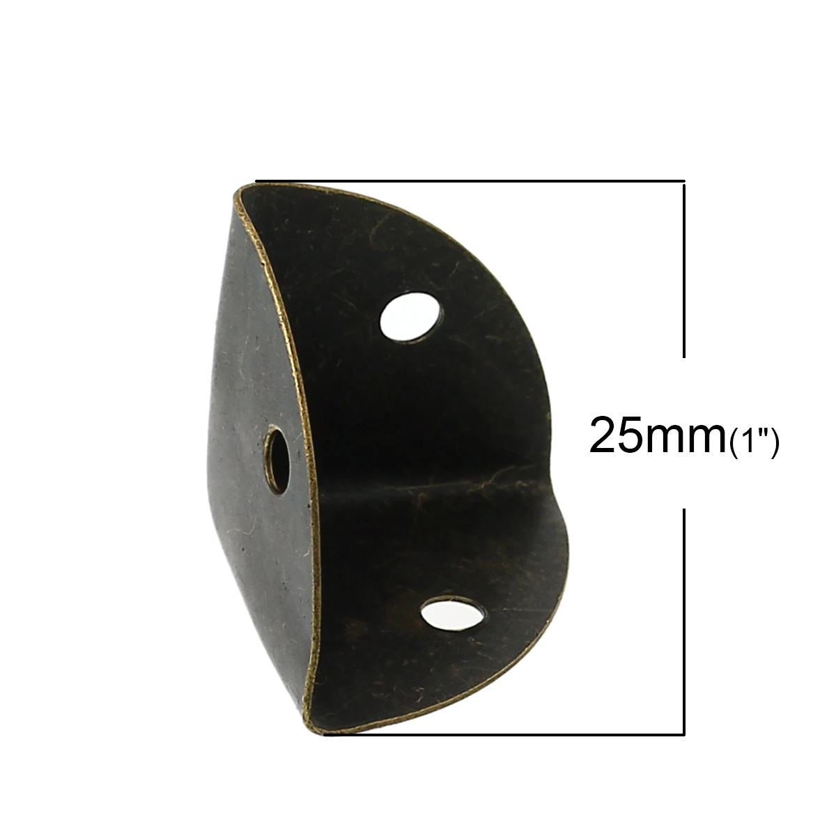 Box Desk Corner Protector Antique Bronze 25mm x25mm(1\ Box Desk Corner Protector Antique Bronze 25mm x25mm(1\