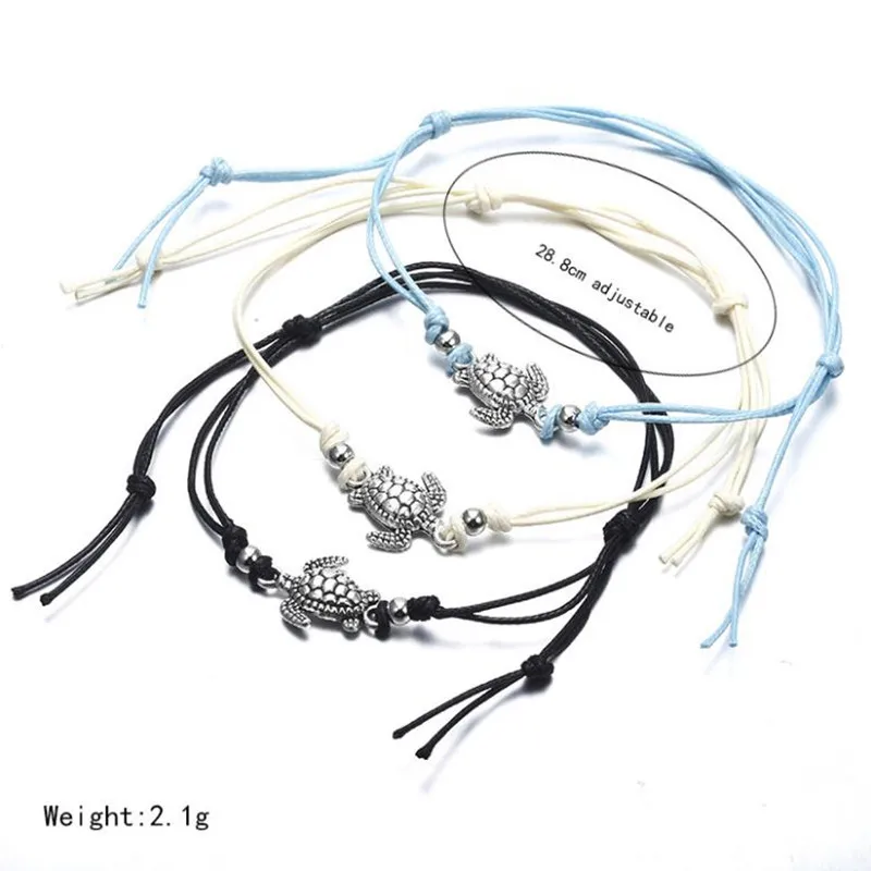 Летняя Пляжная форма черепахи, очаровательные браслеты на щиколотке для женщин, браслет на лодыжке, женские сандалии, цепочка на ногу, ювелирные изделия