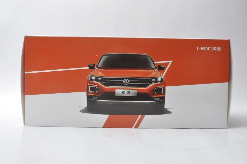 1:18 литая модель для Volkswagen VW T-ROC белый внедорожник игрушечный автомобиль миниатюрный коллекционный подарок TROC T Roc