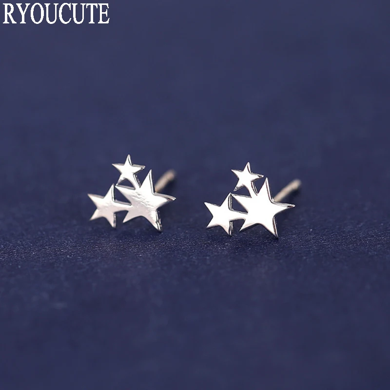 Летние Стильные серьги-гвоздики из стерлингового серебра 925 пробы для женщин Brincos Pendientes