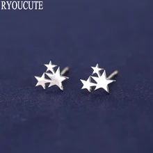 Летние Стильные серьги-гвоздики из стерлингового серебра 925 пробы для женщин Brincos Pendientes