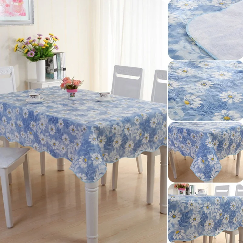Waterproof New Year Home Kitchen Dining Table Decorations Festival Party Tablecloth Table Cover#260625