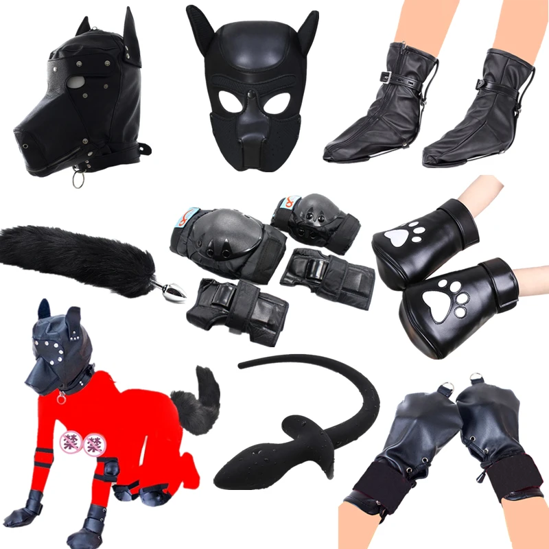 silicone dog tail Cosplay Animal PET Dog slaves costume props silicone dog tail Cosplay Animal PET Dog slaves costume props