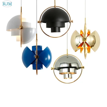 

Nordic Modern Iron Semicircular Pendant Lights Creative Adjustable Hang Lamps for Living Room Bar Coffee Shop Bedroom Restaurant