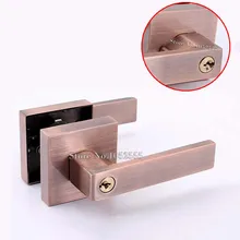 High Quality Stainless Steel Door Lock Bolt Lock Lever Handle Door Lock Lever Home Security Handle Interior Lock + Keys K113 meticulous european ivory white interior door lock indoor latch bolt room door security panel steel lock handle with key