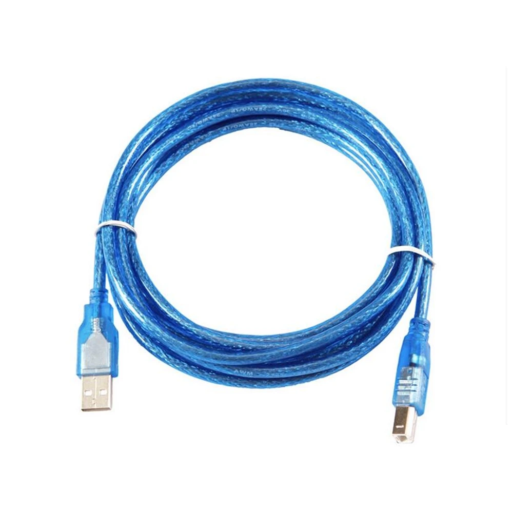 Кабель для принтера USB 2,0 type A Male to B Male, короткий кабель для принтера, концентратор USB, картридж с жестким диском 25 см, 1,8 м, 6 футов, 3 м, 5 м, 15 футов