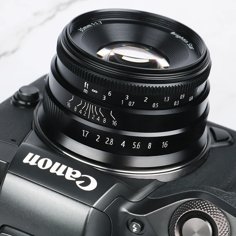 Объектив с фиксированным фокусным расстоянием 35 мм F1.7 для фотоаппаратов Canon и