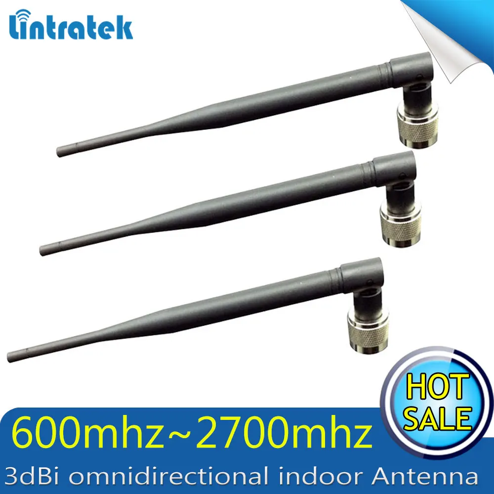 

3pcs/lot 3dBi omnidirectional indoor Whip 800mhz to2200hz GSM 3G WCDMA booster antenna Antenna N Type Connector repeater antenna